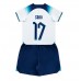 England Bukayo Saka #17 Replika Babykläder Hemma matchkläder barn VM 2022 Korta ärmar (+ Korta byxor)